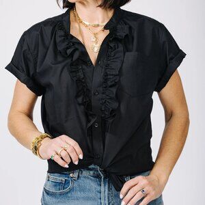 KMJ Kiki shirt, black, XS, NWT